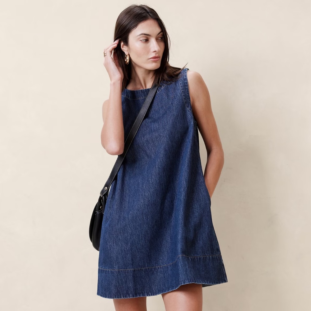 Banana Republic ELLA ITALIAN DENIM MINI DRESS